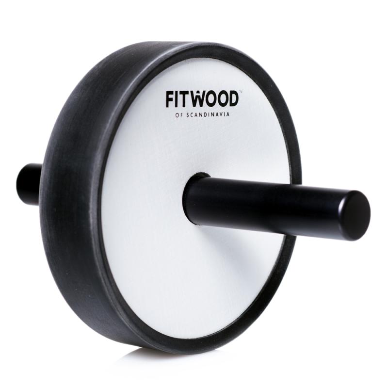 Fitwood Kivi Ab Wheel   Hvid Træ   Sort Alu  Håndtag   Sort Ring