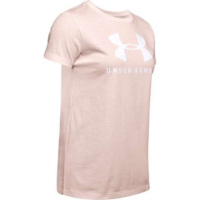 Kvinders Under Armour   Classic Graphic Crew T Shirt   Apex Pink Xs