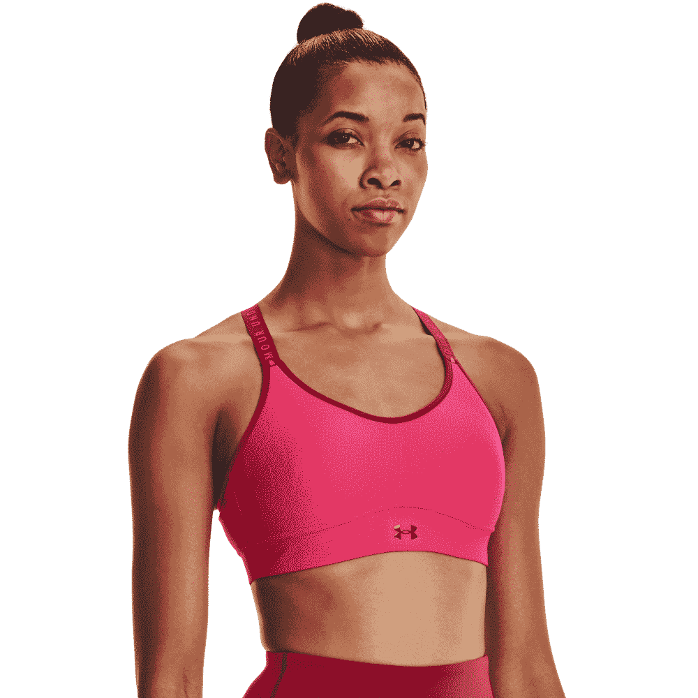Kvinders Under Armour   Infinity Mid Covered   Penta Pink Xs
