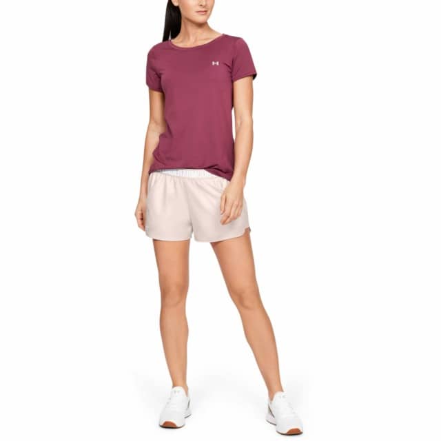 Kvinders Under Armour Shorts Play Up 2 0   Apex Pink L