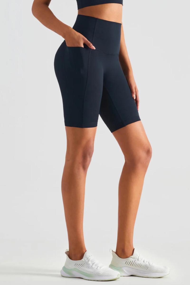 Lea Biker Shorts Med Lommer Black   Small   Black