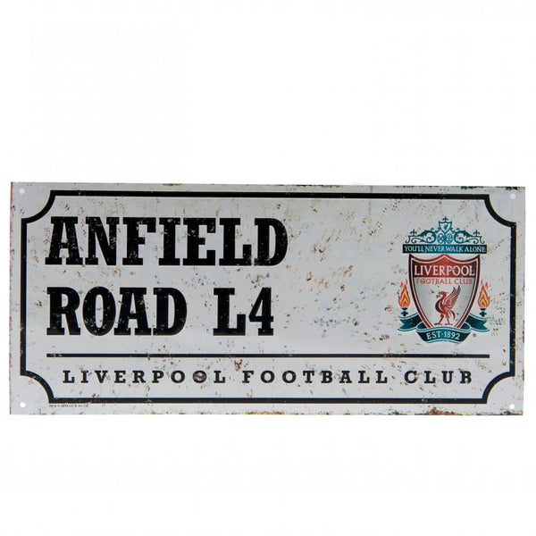 Liverpool Fc Anfield Road Metal Skilt