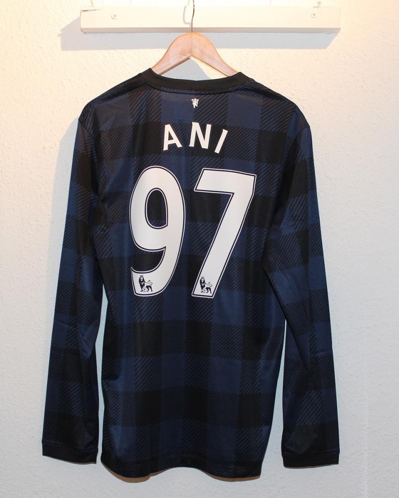 Manchester United Away Jersey L S 2013 14   Ani 97 L