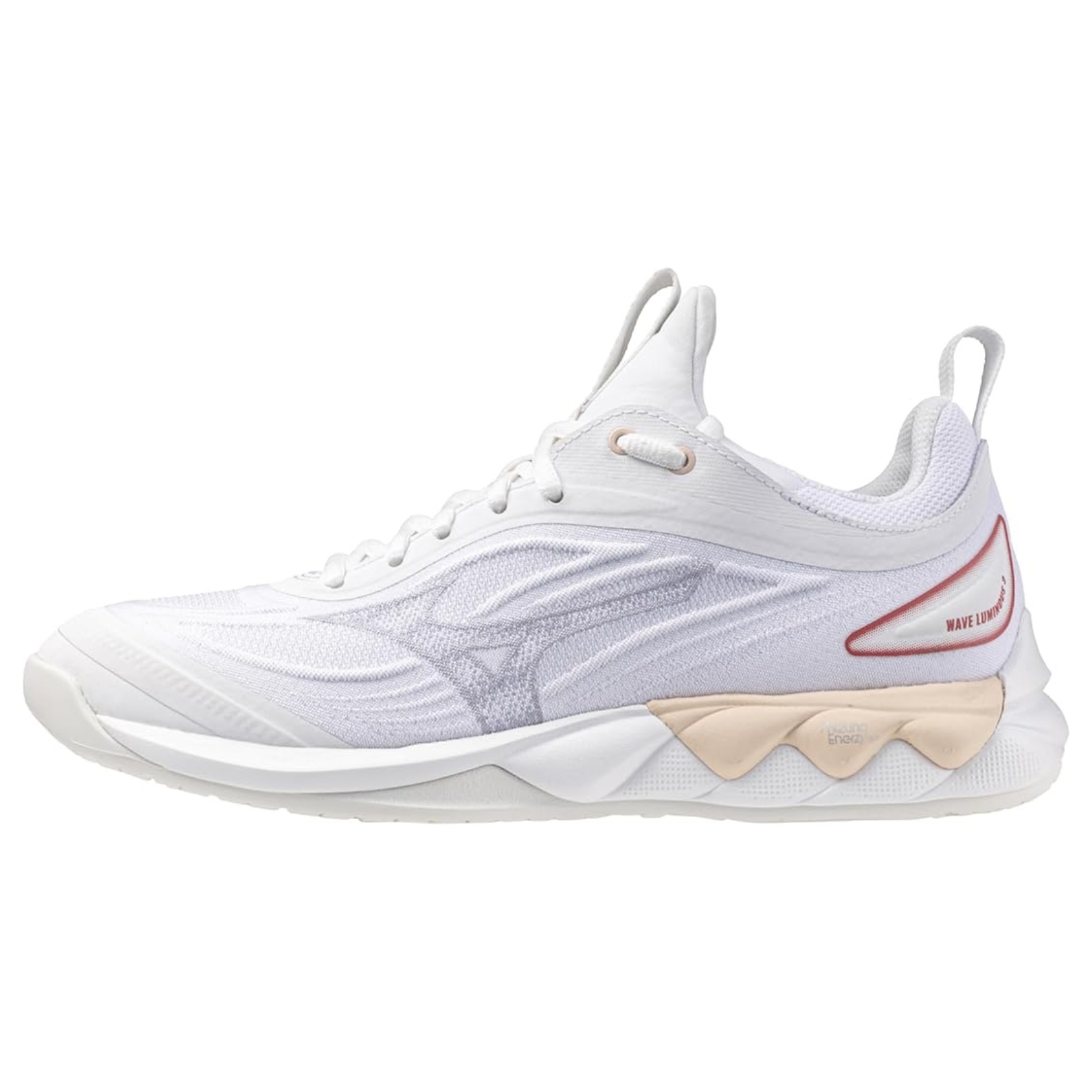 Mizuno Wave Luminous 3 Women White Aleutian Cloud Pink