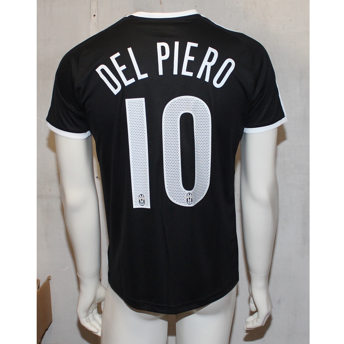 Puma Liga Jersey   Black   Qatar Airways   Del Piero 10 M