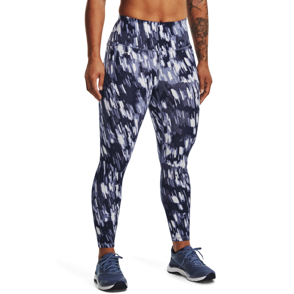 Under Armour Kvinder   Motion Printed Ankle Leggings   Aurora Purple M