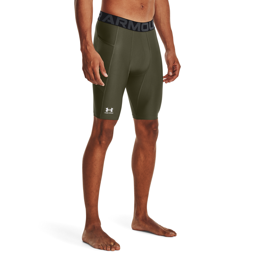 Under Armour Mænd   Heatgear Pocket Long Shorts   Marine Green Xl
