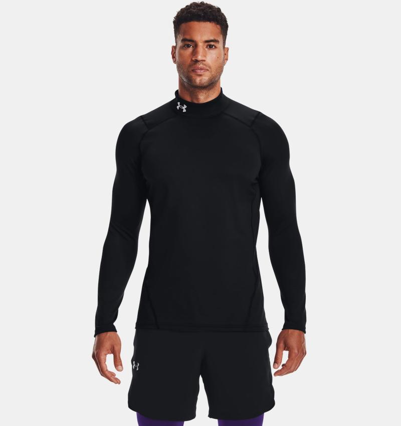 Under Armour Mænds   Coldgear Fitted Mock   Black 4xl