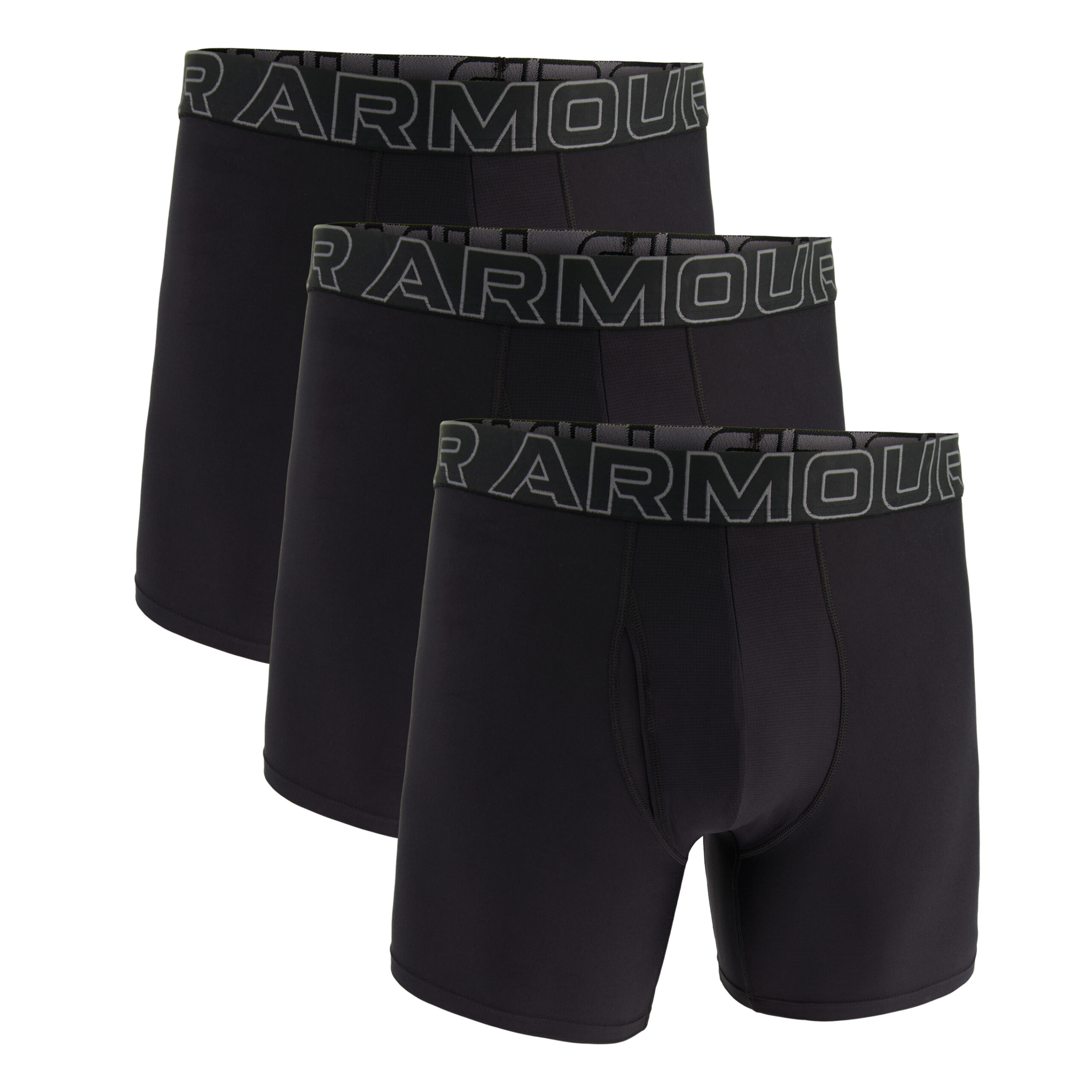 Under Armour Mænds   Tech 6  Boxer Shorts 3 Pack   Black 5xl