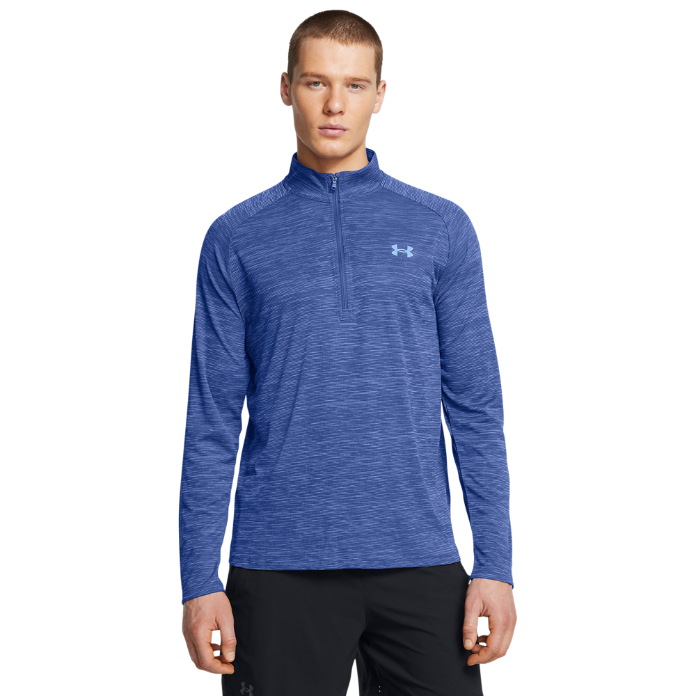 Under Armour Mænds   Tech Textured 1 2 Zip   Tech Blue 3xl