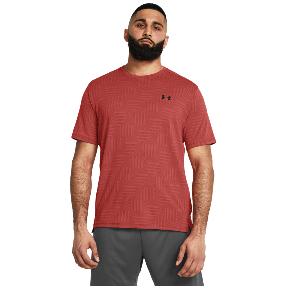 Under Armour Mænds   Tech Vent Geotessa Ss   Earthen Orange 3xl