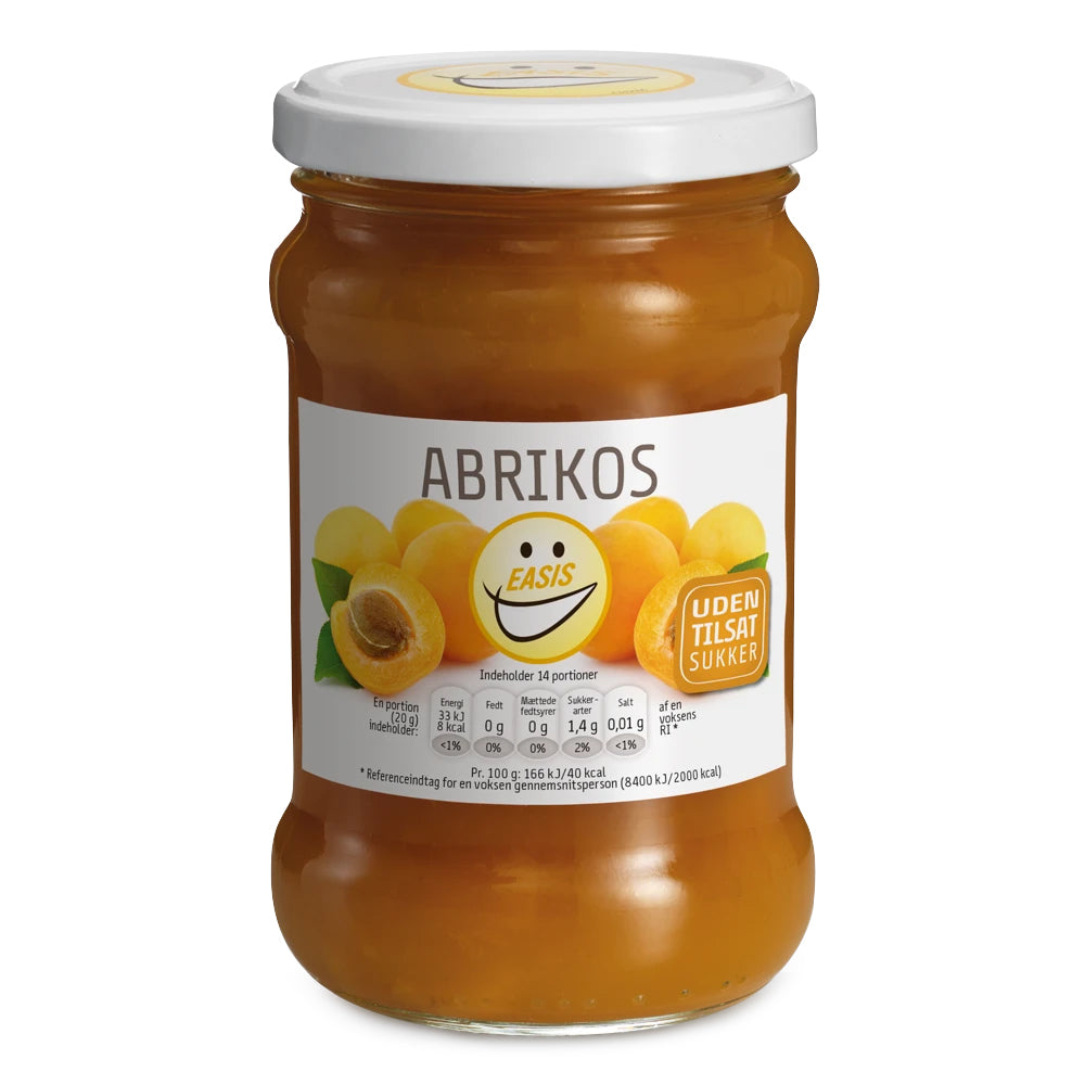 Easis Marmelade  285g    Abrikos   Obs  Bedst Før 6 3 25   Dressinger   Toppings