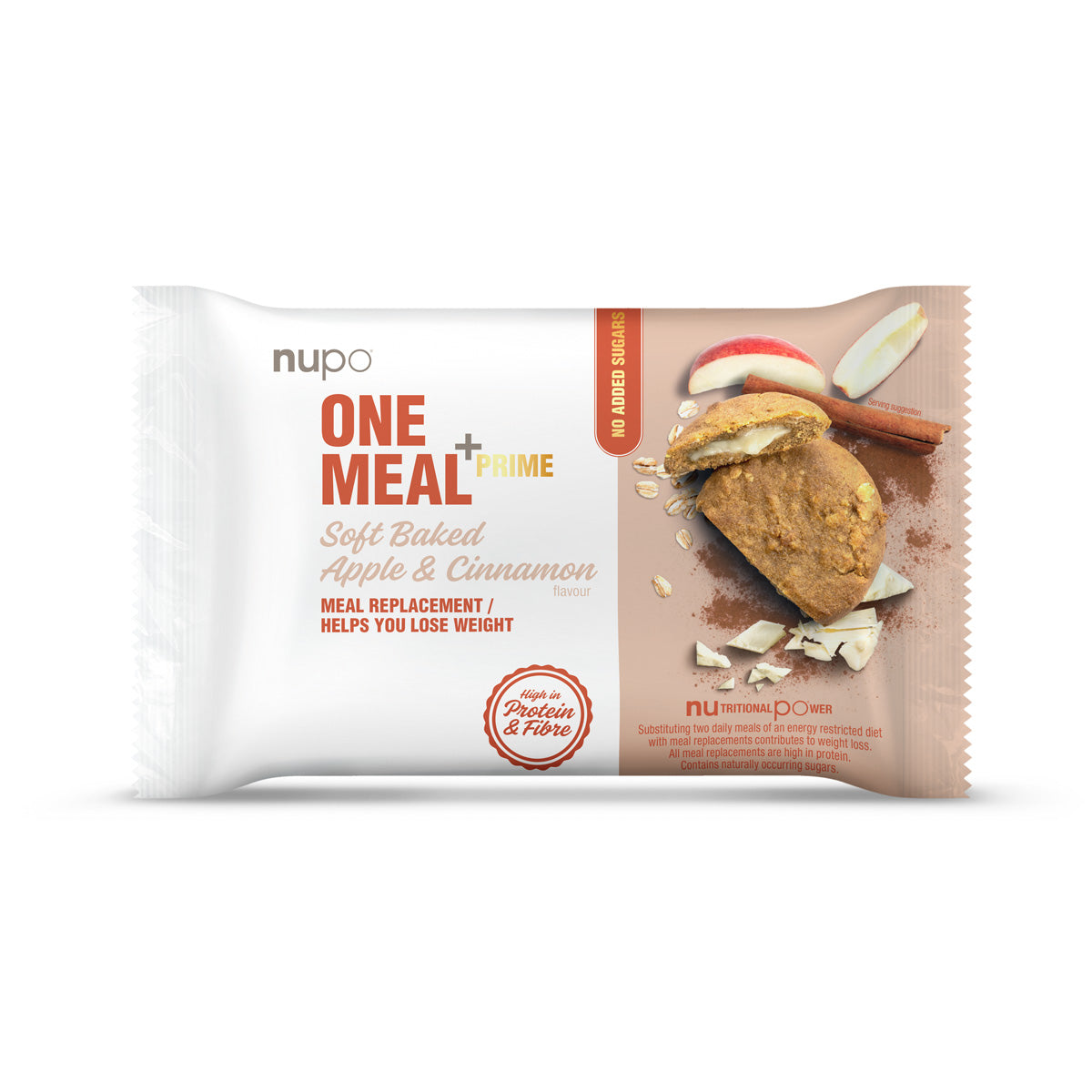 Nupo One Meal  Prime  70g    Apple And Cinnamon   Proteinsnacks