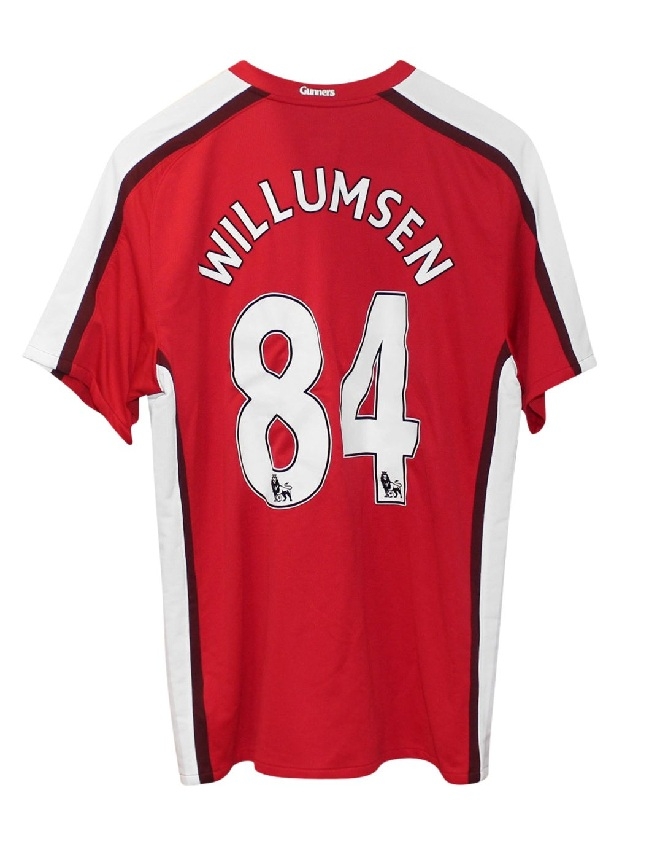 Arsenal Home Jersey 2008 10   Willumsen 84 Xl