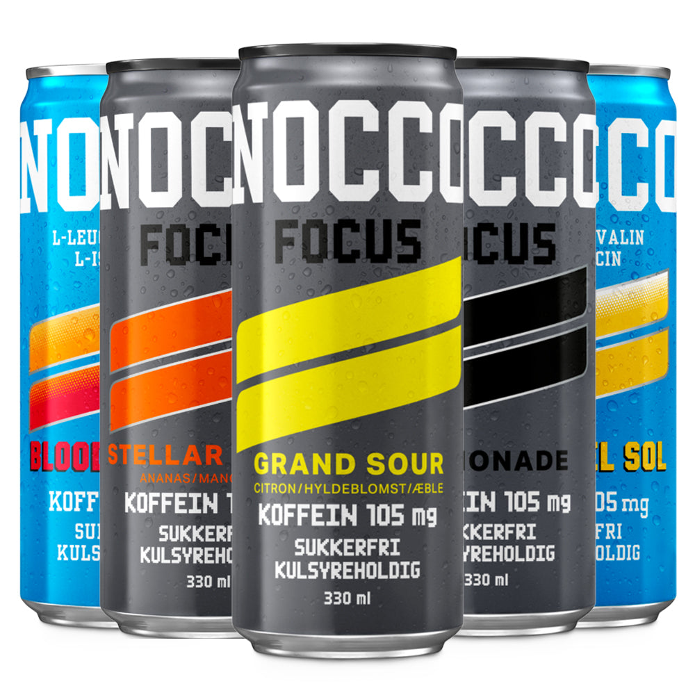 Nocco  24x330ml      Bland Selv Nocco   Læskende Og Sukkerfri Energidrik Med Koffein   Bcaa