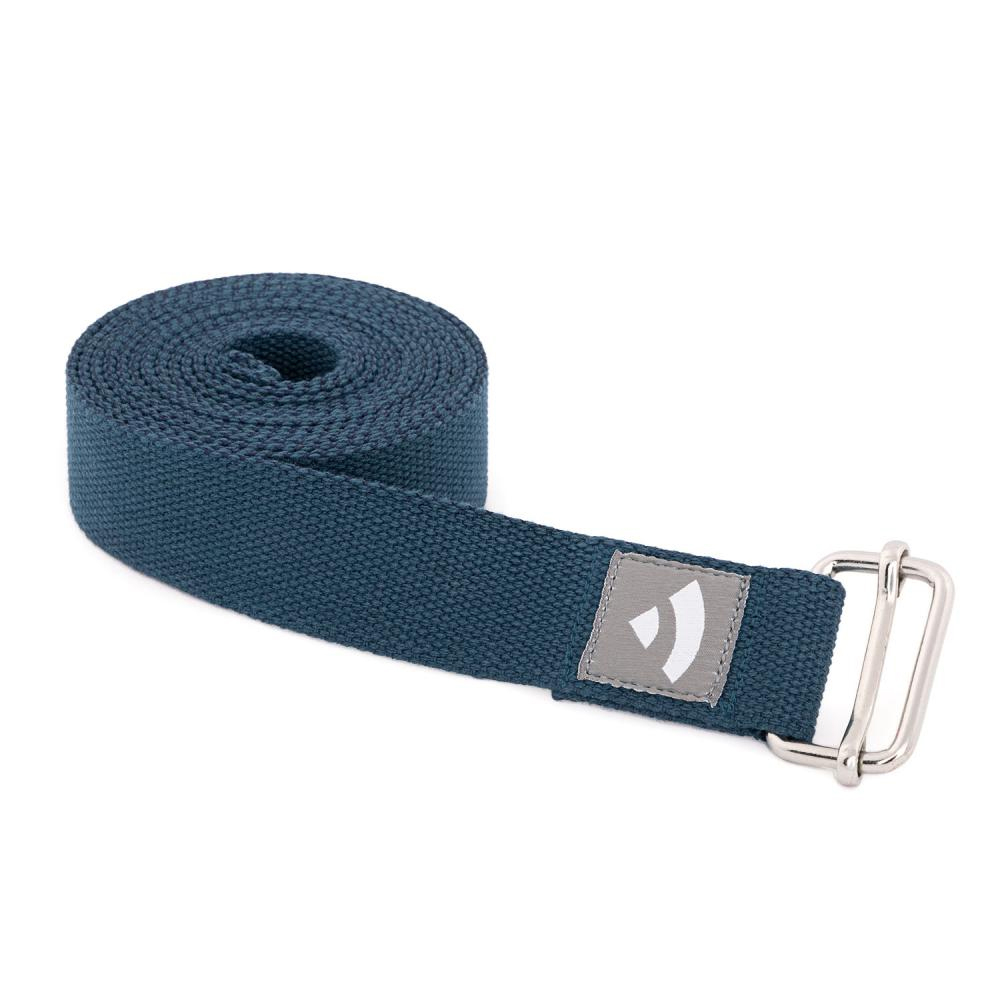 Yoga Bælte Asana I Bomuld M Metalspænde  Navy