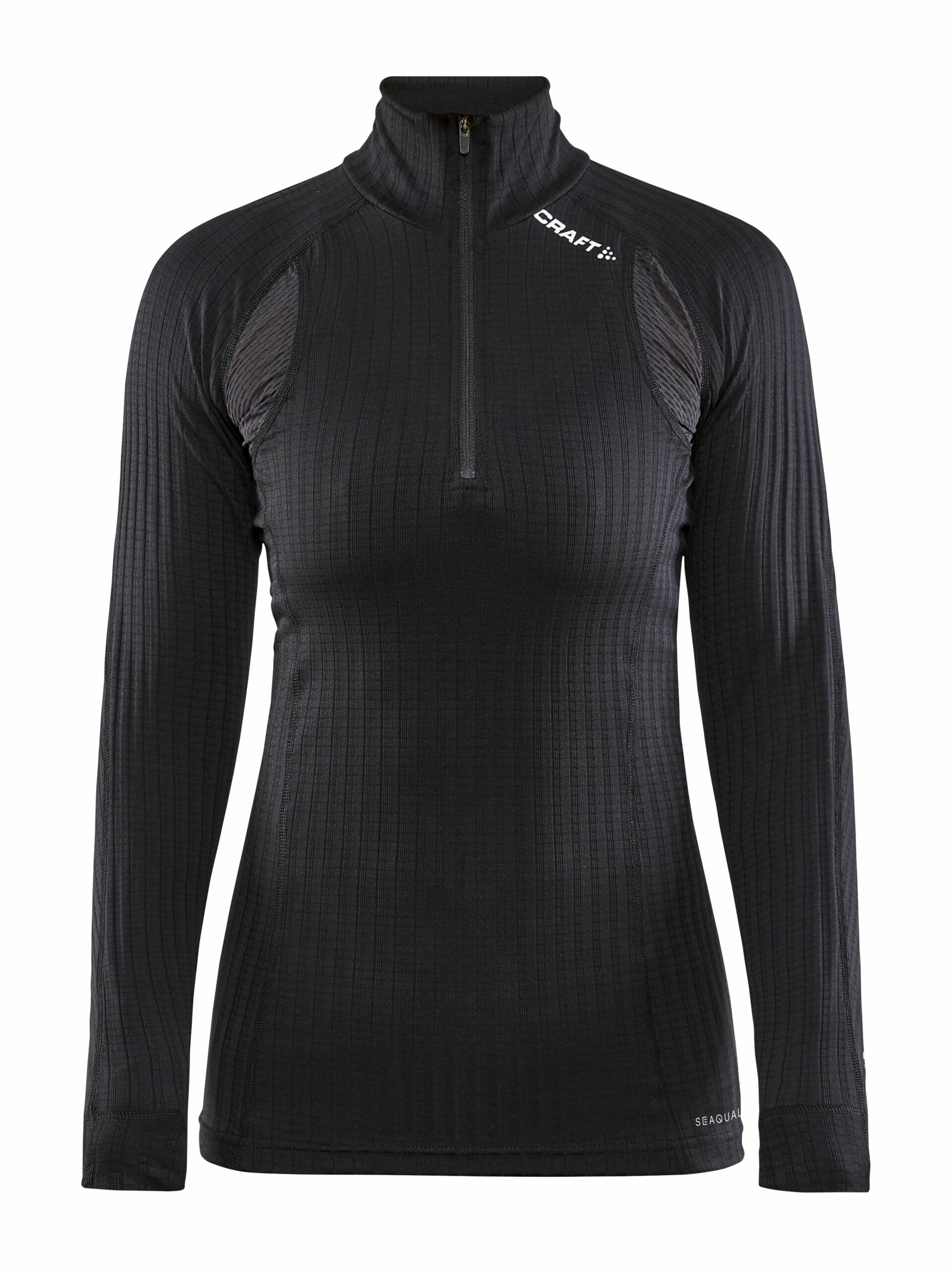 Craft   Active Extreme X Zip Ls Kvinder   Black S