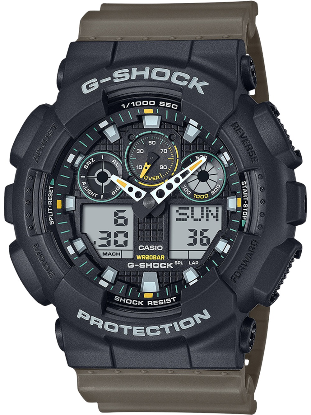 Casio Ga 100tu 1a3er Herreur G Shock Classic