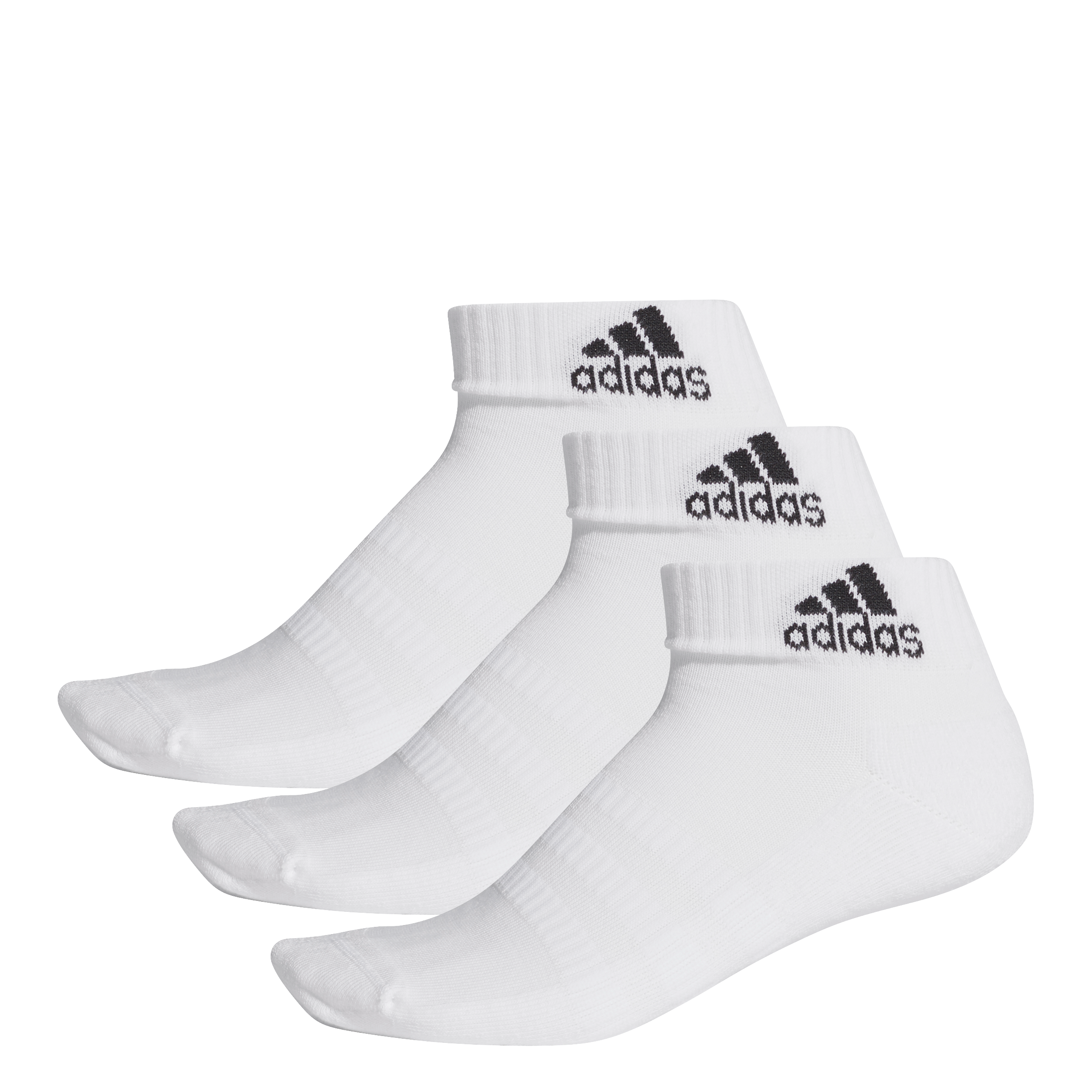 Adidas 3 Stripes Ankelsokker 3 Pak  Hvid    Xl