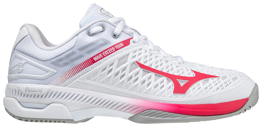 Mizuno Exceed Tour 4 Ac Women  Hvid Rød  Padelsko   38