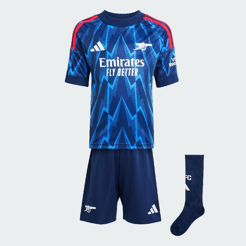 Arsenal Away Kit 2025 26   Little Boys 98